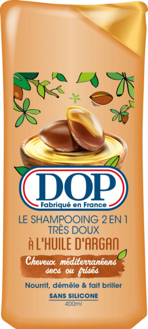 Le Shampooing 2 en 1 Très Doux à l'Huile d'Argan -  DOP 400ml