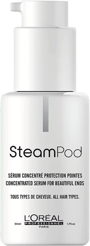 L'Oréal Professionnel Steampod Sérum Concentré Haute Définition Double Action Protection/Définition des Pointes, 50 ml