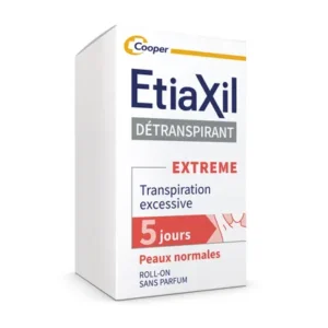 ETIAXIL - Déodorant Détranspirant - Traitement Transpiration Excessive - Aisselles - EXTREME - Peaux Normales - 15 ml