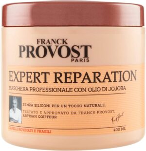 Franck Provost Masque professionnel Expert Reparation, masque à l'huile de jojoba pour cheveux renforcés et réparés, 400 ml