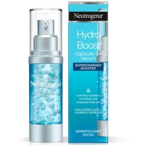 Sérum visage Neutrogena Hydro Boost à l'acide hyaluronique, booster multivitaminé pour peau sèche, 30 ml