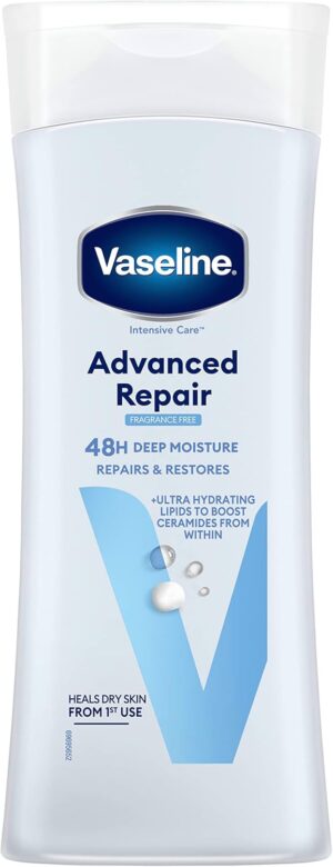 Vaseline Lotion réparatrice avancée sans parfum Intensive Care 200ml