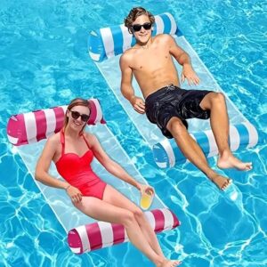 Hamac Gonflable Piscine A Rayures