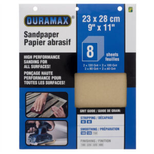 PAPIER ABRASIF 8 FEUILLES AK012-8